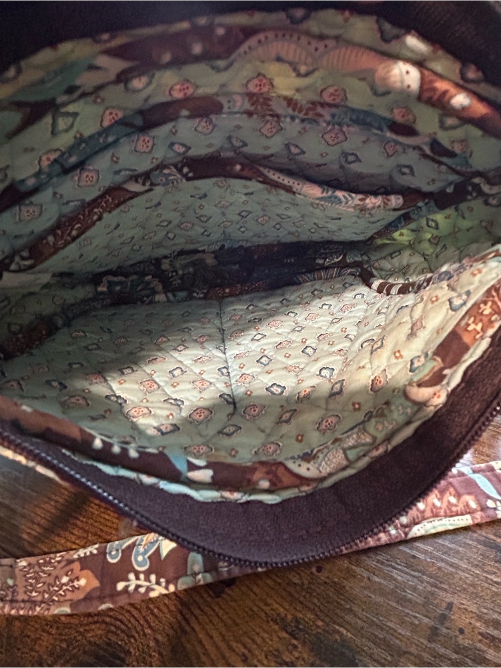 Vera Bradley Java Blue Crossbody Bag Vintage 2006 - Picture 2 of 3